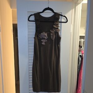 Banana Republic Cotton And Angora Sleeveless Dress in Dark Chocolate In Size M.